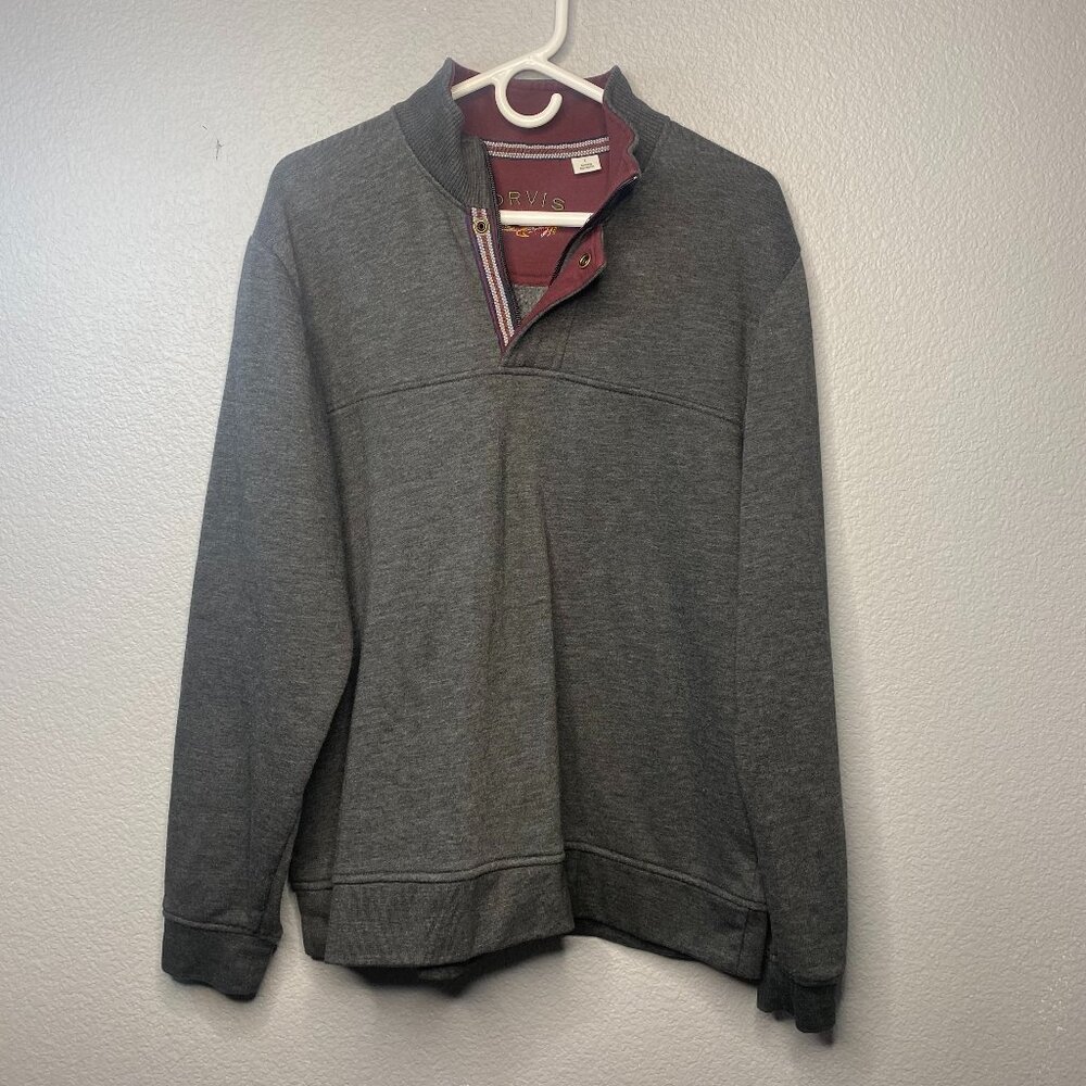 Orvis Gray Quarter-Zip Sweatshirt